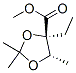 (4r,5s)-(9ci)-4-乙基-2,2,5-三甲基-1,3-二氧戊環(huán)-4-羧酸甲酯結(jié)構(gòu)式_790721-00-5結(jié)構(gòu)式