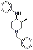 (3R,4s)-rel-3-甲基-n-苯基-1-芐基-4-哌啶胺結(jié)構(gòu)式_79278-34-5結(jié)構(gòu)式