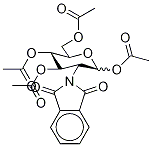 2-脫氧-2-N-鄰苯二甲酰亞胺基-1,3,4,6-四-O-乙?；?D-吡喃葡萄糖結(jié)構(gòu)式_79733-86-1結(jié)構(gòu)式