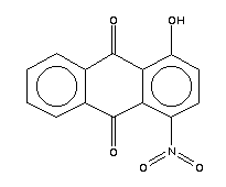 1-羥基-4-硝基蒽醌結構式_81-65-2結構式