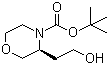 (S)-4-BOC-3-嗎啉乙醇結(jié)構(gòu)式_813433-76-0結(jié)構(gòu)式