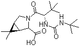 (1R,2s,5s)-3-((s)-2-(3-叔丁基脲啶)-3,3-二甲基丁?；?-6,6-二甲基-3-氮雜-雙環(huán)[3.1.0]己烷-2-羧酸結(jié)構(gòu)式_816444-90-3結(jié)構(gòu)式