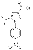 5-Tert-Butyl-1-(4-nitro-phenyl)-1H-pyrazole-3-carboxylic acidStructure,817172-32-0Structure 5-Tert-Butyl-1-(4-nitro-phenyl)-1H-pyrazole-3-carboxylic acid Structure,817172-32-0Structure