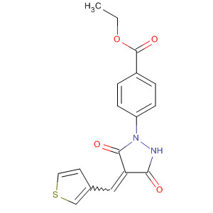 4-(3,5-二氧代-4-噻吩-3-基-亞甲基-吡唑啉-1-基)-苯甲酸乙酯結(jié)構(gòu)式_820238-45-7結(jié)構(gòu)式