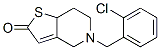 5-(2-氯芐基)-5,6,7,7a-四氫噻吩并[3,2-c]吡啶-2(4H)-酮結(jié)構(gòu)式_83427-51-4結(jié)構(gòu)式