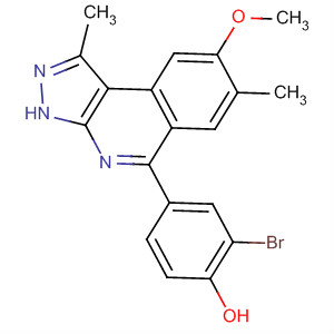 2-溴-4-[1,7-二甲基-8-(甲基氧基)-3H-吡唑并[3,4-c]異喹啉-5-基]苯酚結(jié)構(gòu)式_838855-22-4結(jié)構(gòu)式