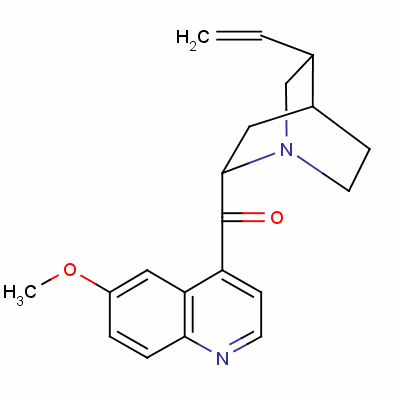 奎寧酮(硫酸奎寧雜質(zhì))結(jié)構(gòu)式_84-31-1結(jié)構(gòu)式