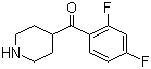 1-(2’,4’-Difluorophenyl)-1-(4-piperidinyl) methanoneStructure,84162-86-7Structure 1-(2’,4’-Difluorophenyl)-1-(4-piperidinyl) methanone Structure,84162-86-7Structure