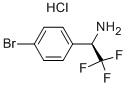 (1R)-1-(4-溴苯基)-2,2,2-三氟-乙胺鹽酸鹽結構式_842169-83-9結構式