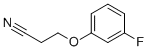 3-(3-氟苯氧基)丙腈結(jié)構(gòu)式_844648-05-1結(jié)構(gòu)式