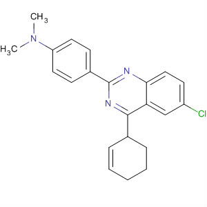 4-(6-Chloro-1,2,3,4-tetrahydro-4-phenyl-2-quinazolinyl)-n,n-dimethylbenzenamineStructure,84570-95-6Structure 4-(6-Chloro-1,2,3,4-tetrahydro-4-phenyl-2-quinazolinyl)-n,n-dimethylbenzenamine Structure,84570-95-6Structure