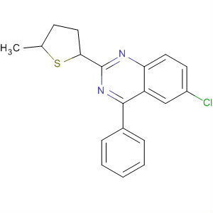 6-Chloro-1,2,3,4-tetrahydro-2-(5-methyl-2-thienyl)-4-phenylquinazolineStructure,84571-02-8Structure 6-Chloro-1,2,3,4-tetrahydro-2-(5-methyl-2-thienyl)-4-phenylquinazoline Structure,84571-02-8Structure