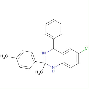 6-Chloro-1,2,3,4-tetrahydro-2-methyl-2-(4-methylphenyl)-4-phenylquinazolineStructure,84571-57-3Structure 6-Chloro-1,2,3,4-tetrahydro-2-methyl-2-(4-methylphenyl)-4-phenylquinazoline Structure,84571-57-3Structure