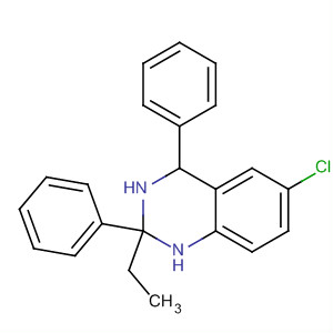 6-Chloro-2-ethyl-1,2,3,4-tetrahydro-2,4-diphenylquinazolineStructure,84571-61-9Structure 6-Chloro-2-ethyl-1,2,3,4-tetrahydro-2,4-diphenylquinazoline Structure,84571-61-9Structure