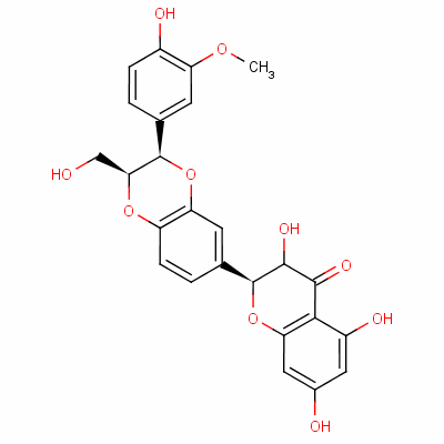 水飛薊提取物結(jié)構(gòu)式_84604-20-6結(jié)構(gòu)式