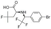 (S)-2-((S)-1-(4-溴苯基)-2,2,2-三氟乙基氨基)-4-氟-4-甲基戊酸結構式_847358-98-9結構式