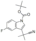 1H-Indole-1-carboxylic acid, 3-(1-cyano-1-methylethyl)-5-fluoro-, 1,1-dimethylethyl esterStructure,847865-43-4Structure 1H-Indole-1-carboxylic acid, 3-(1-cyano-1-methylethyl)-5-fluoro-, 1,1-dimethylethyl ester Structure,847865-43-4Structure