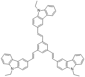 1,3,5-Tris(2-(9-ethylcabazyl-3)ethylene&Structure,848311-04-6Structure 1,3,5-Tris(2-(9-ethylcabazyl-3)ethylene& Structure,848311-04-6Structure