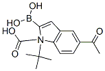 1H-Indole-1-carboxylic acid, 5-acetyl-2-borono-, 1-(1,1-dimethylethyl) esterStructure,848357-29-9Structure 1H-Indole-1-carboxylic acid, 5-acetyl-2-borono-, 1-(1,1-dimethylethyl) ester Structure,848357-29-9Structure