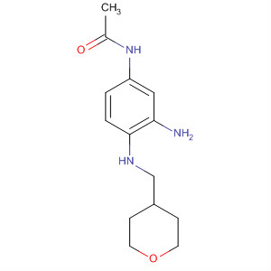 N-{3-氨基-4-[(四氫-2H-吡喃-4-甲基)氨基]苯基}乙酰胺結(jié)構(gòu)式_849351-33-3結(jié)構(gòu)式