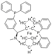 (S)-(+)-[(S)-2-苯基膦二茂鐵](N,N-二甲基胺)(2-二苯基膦基苯)甲烷結(jié)構(gòu)式_850444-36-9結(jié)構(gòu)式