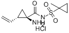 (1R,2S)-1-氨基-2-乙烯-N-[(1-甲基環(huán)丙基)磺?；鵠-環(huán)丙烷羧胺鹽酸鹽結(jié)構(gòu)式_853269-58-6結(jié)構(gòu)式
