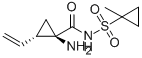 1-氨基-2-乙烯基-N-[(1-甲基環(huán)丙基)磺?；鵠-環(huán)丙烷羧胺結(jié)構(gòu)式_853561-18-9結(jié)構(gòu)式