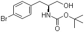 (S)-1-(4-溴苯基)-3-羥基丙烷-2-氨基甲酸叔丁酯結(jié)構(gòu)式_854760-84-2結(jié)構(gòu)式