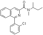 1-(2-氯苯基)-n-甲基-n-(1-甲基丙基)-3-異喹啉羧酰胺結(jié)構(gòu)式_85532-75-8結(jié)構(gòu)式