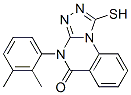 4-(2,3-二甲基苯基)-1-巰基[1,2,4]噻唑并[4,3-a]喹唑啉-5(4h)-酮結(jié)構(gòu)式_85772-41-4結(jié)構(gòu)式