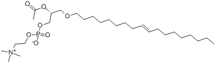1-O-(cis-9-十八碳烯基)-2-乙?；?sn-甘油-3-膽堿磷酸結(jié)構(gòu)式_85966-90-1結(jié)構(gòu)式