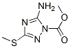 (9ci)-5-氨基-3-(甲基硫代)-1H-1,2,4-噻唑-1-羧酸甲酯結構式_86009-00-9結構式