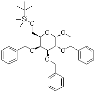 甲基-6-o-(tert.-丁基二甲基甲硅烷基)-2,3,4-三-o-芐基-α-d-半乳糖吡喃糖苷結(jié)構(gòu)式_862730-60-7結(jié)構(gòu)式