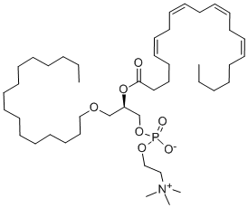 1-O-棕櫚基-2-花生?；?sn-甘油-3-膽堿磷酸結(jié)構(gòu)式_86288-11-1結(jié)構(gòu)式