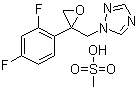 2-[[(2,4-二氟苯基)-2-環(huán)氧乙烷]甲基]-1H-1,2,4-噻唑甲烷磺酸鹽結(jié)構(gòu)式_86386-77-8結(jié)構(gòu)式