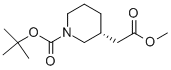 (3R)-1-[(1,1-二甲基乙氧基)羰基]-3-哌啶乙酸甲酯結(jié)構(gòu)式_865157-02-4結(jié)構(gòu)式