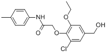 2-[2-氯-6-乙氧基-4-(羥基甲基)苯氧基]-n-(4-甲基苯基)-乙酰胺結(jié)構(gòu)式_866480-10-6結(jié)構(gòu)式