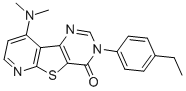 4-Dimethylamino-7-(4-ethyl-phenyl)-7h-9-thia-1,5,7-triaza-fluoren-8-oneStructure,869802-44-8Structure 4-Dimethylamino-7-(4-ethyl-phenyl)-7h-9-thia-1,5,7-triaza-fluoren-8-one Structure,869802-44-8Structure
