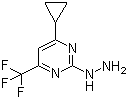 (4-Cyclopropyl-6-trifluoromethyl-pyrimidin-2-yl)-hydrazine Structure,869945-40-4Structure