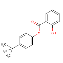 水楊酸4-叔-丁基苯酯結(jié)構(gòu)式_87-18-3結(jié)構(gòu)式