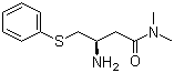 (R)-3-氨基-N,N-二甲基-4-(苯基硫代)丁酰胺結(jié)構(gòu)式_870812-31-0結(jié)構(gòu)式