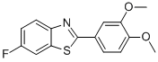 Benzothiazole,2-(3,4-dimethoxyphenyl)-6-fluoro-Structure,872726-53-9Structure Benzothiazole,2-(3,4-dimethoxyphenyl)-6-fluoro- Structure,872726-53-9Structure