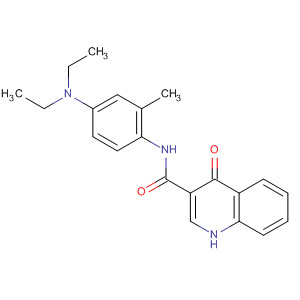 N-(4-二乙基氨基-2-甲基-苯基)-4-氧代-1H-喹啉-3-羧酰胺結(jié)構(gòu)式_873050-98-7結(jié)構(gòu)式
