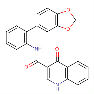 N-(2-苯并[1,3]二氧代l-5-基苯基)-4-氧代-1H-喹啉-3-羧酰胺結(jié)構(gòu)式_873051-51-5結(jié)構(gòu)式