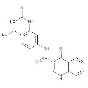 N-(3-乙?；被?4-乙基-苯基)-4-氧代-1H-喹啉-3-羧酰胺結(jié)構(gòu)式_873051-65-1結(jié)構(gòu)式