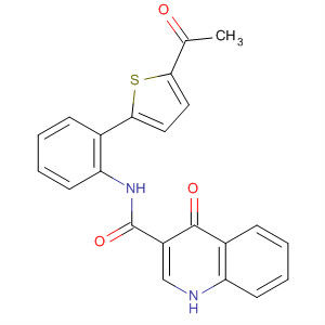N-[2-(5-乙?；?2-噻吩)苯基]-4-氧代-1H-喹啉-3-羧酰胺結(jié)構(gòu)式_873051-89-9結(jié)構(gòu)式