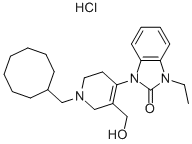 基)-1,2,3,6-四氫-5-(羥基甲基)-4-吡啶]-3-乙基-1,3-二氫-2H-苯并咪唑-2-酮鹽酸鹽結(jié)構(gòu)式_873567-76-1結(jié)構(gòu)式