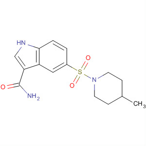 5-(4-Methyl-piperidine-1-sulfonyl)-1h-indole-3-carboxylic acid amide Structure,874371-50-3Structure