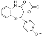 (2S-順式)-3-(乙?；趸?-2,3-二氫-2-(4-甲氧基苯基)-1,5-苯并噻嗪革-4(5h)-酮結(jié)構(gòu)式_87447-47-0結(jié)構(gòu)式