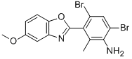 4,6-Dibromo-3-(5-methoxy-1,3-benzoxazol-2-yl)-2-methylanilineStructure,875000-01-4Structure 4,6-Dibromo-3-(5-methoxy-1,3-benzoxazol-2-yl)-2-methylaniline Structure,875000-01-4Structure
